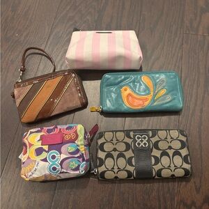 Coach and fossil Multicolor Wallet Collection